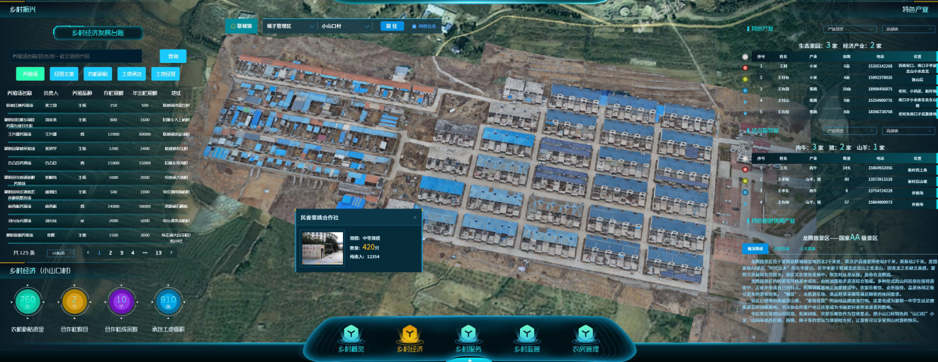 数字乡村建设示意图