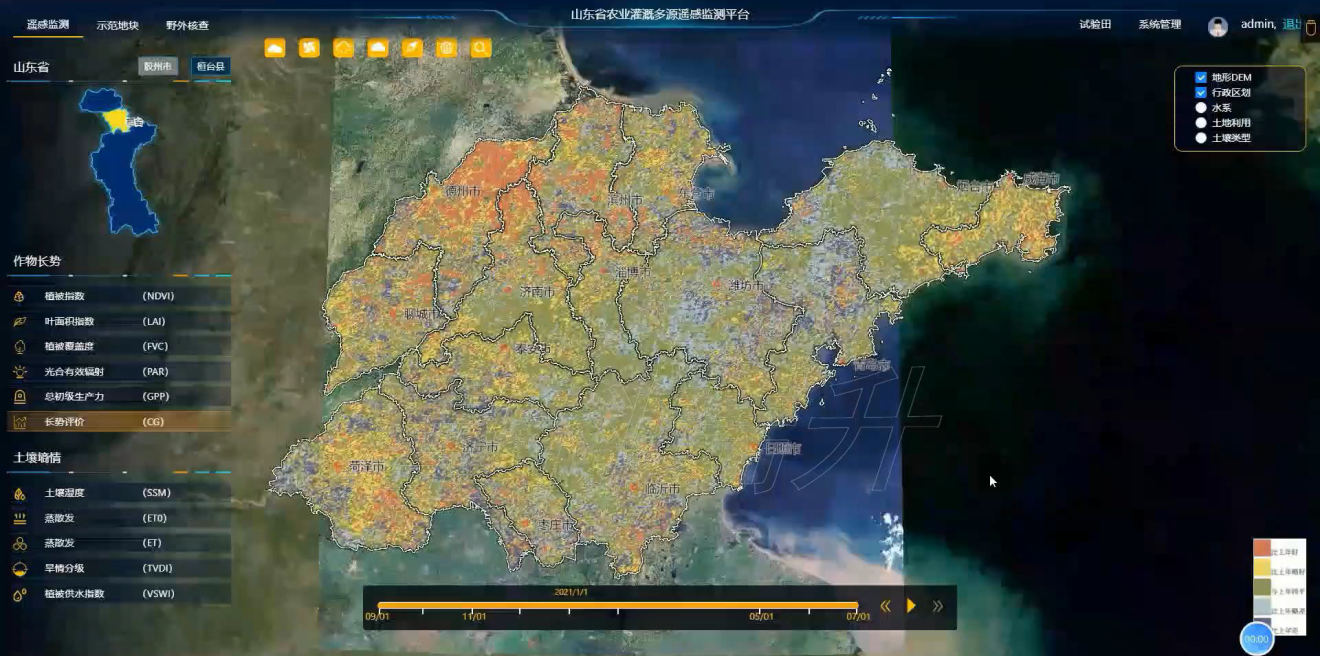 农业植被种植遥感监测