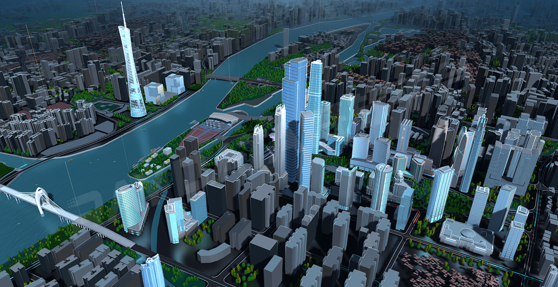 精细化实景三维示意图